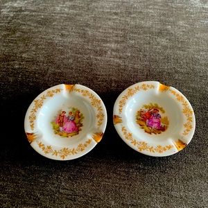 Limoge ashtrays